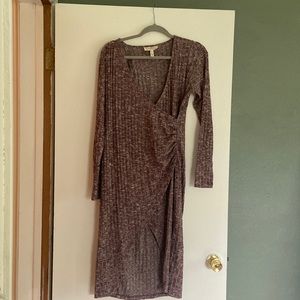 Purple, Jessica Simpson maternity dress. Worn when 6 months pregnant.